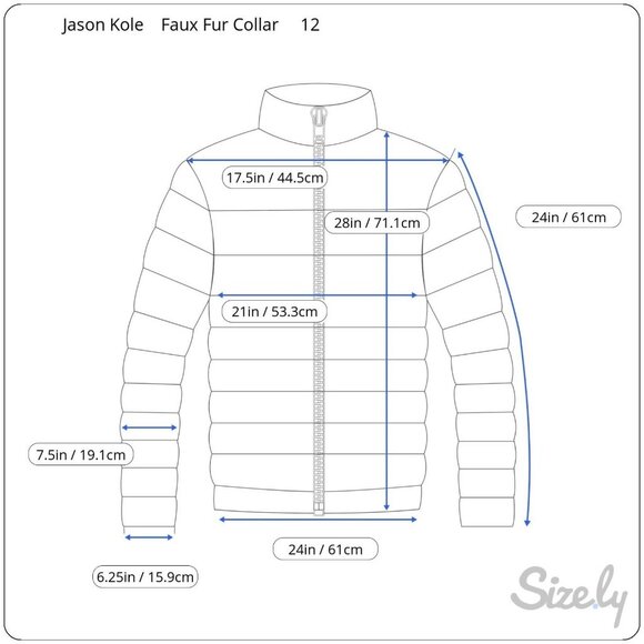 Jason Kole Womens 12 Wool Coat Jacket  Black with Faux Fur Collar - Picture 7 of 7